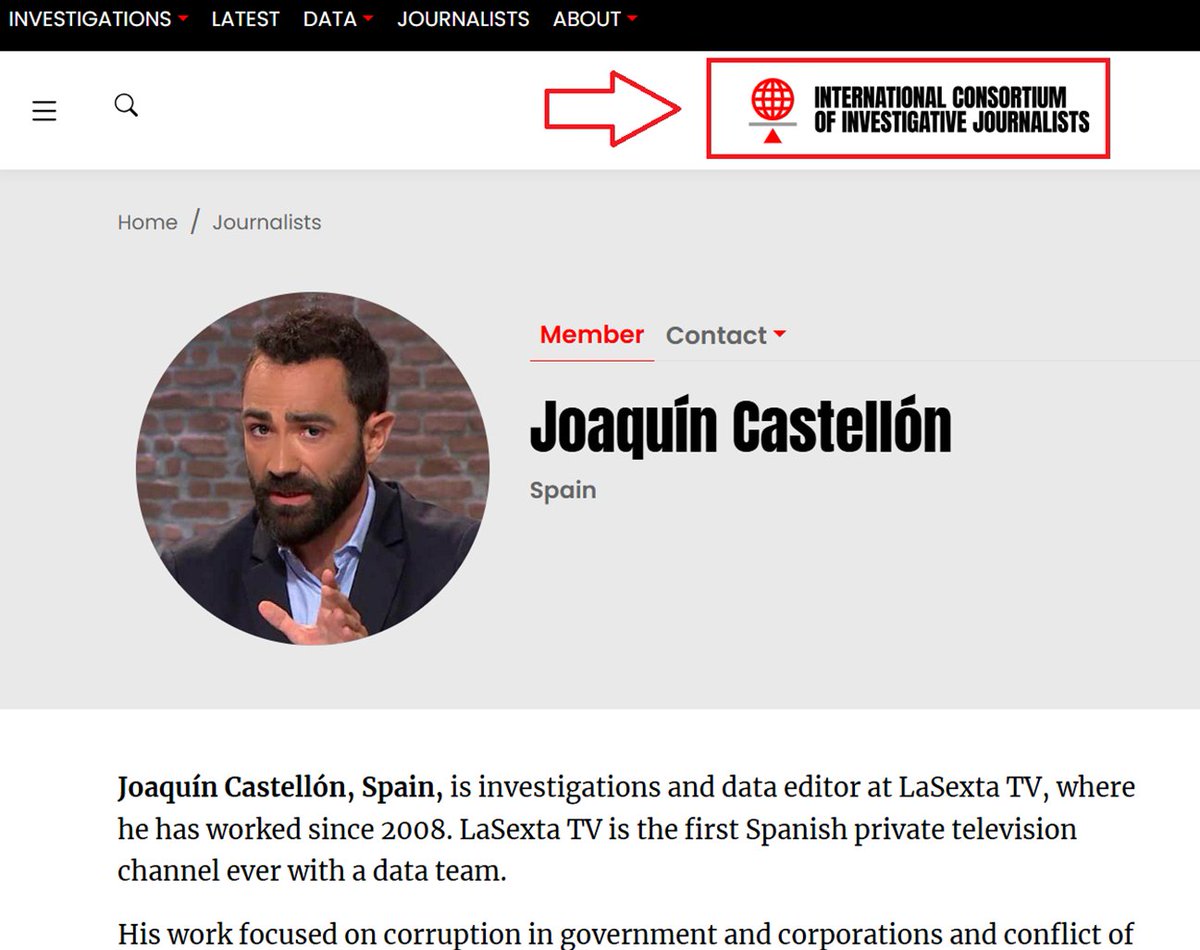 GuillermoRocaf1's tweet photo. #URGENTE: EL PRESENTADOR DE @CONSPIRANOICOS6 ES UN AGENTE EXTRANJERO DE SOROS EN ESPAÑA 😡👇

A Joaquín Castellón le paga SOROS por medio del ICIJ (“Consorcio Internacional de Periodistas de Investigación”, se hacen llamar), un CHIRINGUITO GLOBALISTA domiciliado en Estados Unidos para DESESTABILIZAR ESPAÑA.

Según esta #PRIMICIA 🧐 Joaquín es uno de los 15 agentes que tiene SOROS en EUROPA para DESINFORMAR y GENERAR CAOS en ESPAÑA.

El gasto de SOROS para tal fin es de más de UN MILLÓN DE EUROS.

Joaquín, como periodista del ICIJ en España, acláranos:

¿Cuánta pasta te da SOROS por tus servicios especiales en el ICIJ?

¿Declaras estos ingresos ante el Fisco Español o tienes cuenta bancaria en Estados Unidos para depositar estos ingresos?

@CONSPIRANOICOS de @_anapastor_ @NEWTRAL y @LaSextaTV es un chiringuito del Especulador SOROS para esparcir BULOS en España. Aquí la PRUEBA DEFINITIVA.

POSTEA ESTA INFORMACIÓN 👊 @AtresMediacom es LA CASA DE SOROS