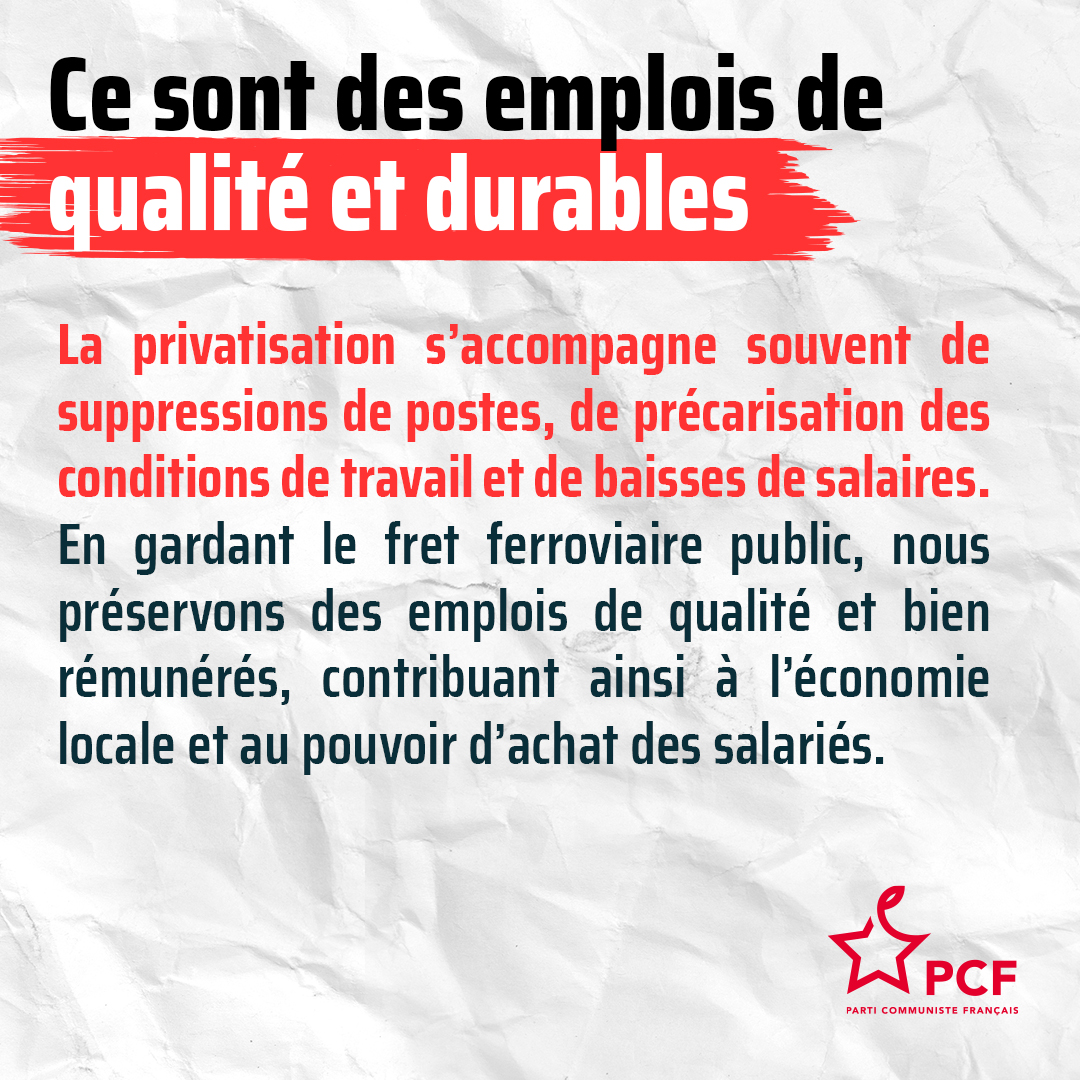 Privatiser le fret ferroviaire, c'est abandonner une mission de service public, c'est aggraver la crise climatique