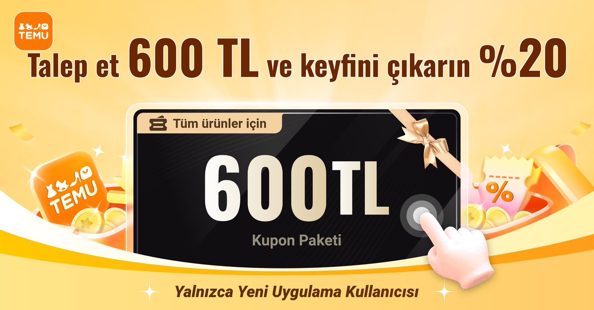 ⭐💰600 TL kupon paketini almak için bağlantıya temu.to/k/enpbe2qesb3 tıklayın! Buradan (app.temu.com/m/mxsyrr8j5f0) Temu uygulamasında doğrudan 💰600 TL kazanın
Size bir sürpriz daha! Benimle birlikte kazanmak için temu.to/k/es0ciur0nyy'a tıklayın🤝!