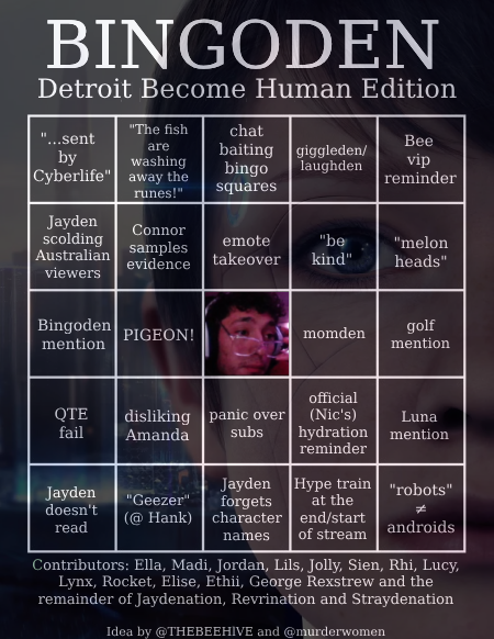 THEBEEHlVE's tweet photo. Lovely #jaydenation, another stream means more #bingoden boards!
Since we now know that it's a continuation of the DBH stream from last night, I've updated the boards!
Stay hydrated and have snacks on hand!
I hope you have a lovely week, I love you all! ππ· https://t.co/sEBngQ72l8
