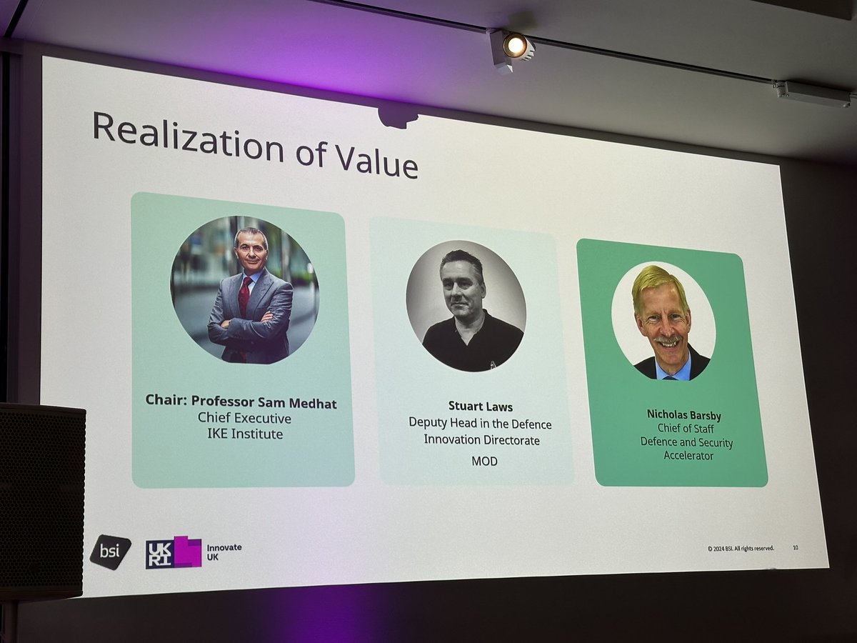 Institute of Innovation & Knowledge Exchange (IKE) (@ikeinnovation) on Twitter photo IKE Institute’s CEO <a href="/profsmedhat/">Prof Sa'ad Sam Medhat</a> starting off the discussion on Realisation of Innovation Value w/ <a href="/DefenceHQ/">Ministry of Defence 🇬🇧</a> <a href="/dstlmod/">Dstl</a> DASA & DIU <a href="/BSI_UK/">BSI UK</a> launch of #iso56001 #InnovationManagement <a href="/DesignMuseum/">the Design Museum</a> London #RT IKE Institute’s CEO <a href="/profsmedhat/">Prof Sa'ad Sam Medhat</a> starting off the discussion on Realisation of Innovation Value w/ <a href="/DefenceHQ/">Ministry of Defence 🇬🇧</a> <a href="/dstlmod/">Dstl</a> DASA & DIU <a href="/BSI_UK/">BSI UK</a> launch of #iso56001 #InnovationManagement <a href="/DesignMuseum/">the Design Museum</a> London #RT