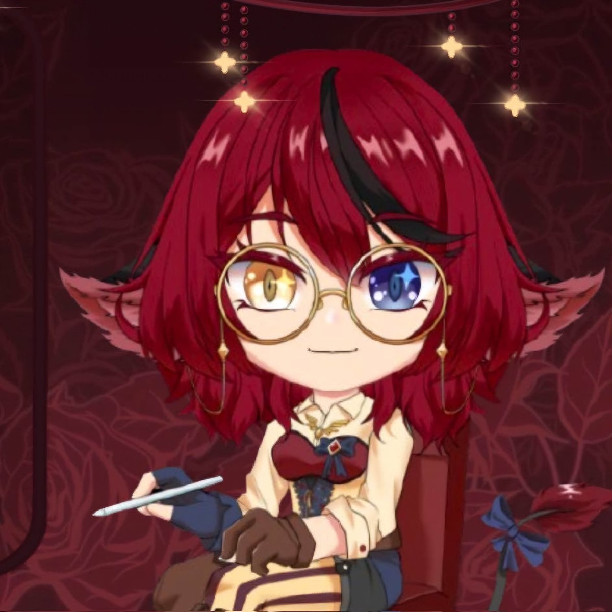 Bonjour tout le monde, voici mon modèle chibi !! Bientôt le modèle vtuber arrive !! J'ai di hâte de vous le montrer !! :3