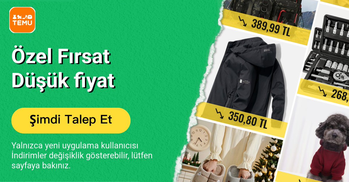 ⭐️ En kaliteli ürünleri son derece düşük fiyatlarla kazanmak için özel fırsat bağlantısın temu.to/k/epgm5t9wl5f 🛍️ Bu rakipsiz fırsatlar yalnızca burada mevcuttur. Şimdi alışveriş yapın ve büyük tasarruf edin! ⭐️ Temu app.temu.com/m/mygknzwfu16
 temu.to/k/es0ciur0nyy'a tıklayın🤝!