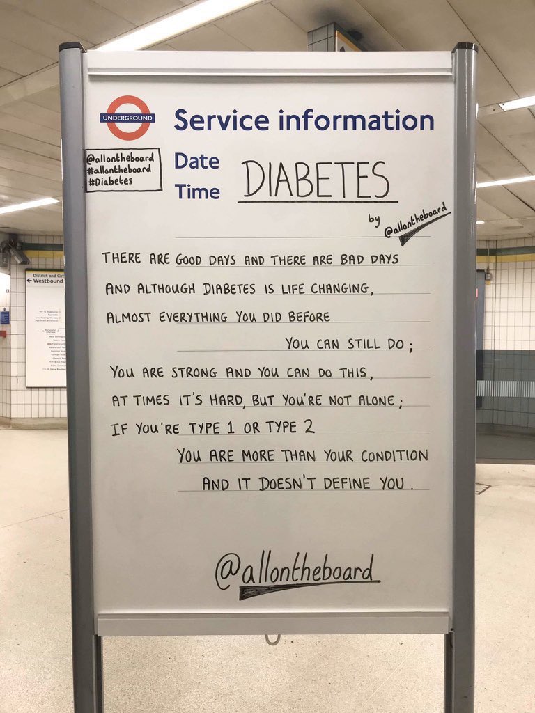 Today is World Diabetes Day. There are good days and there are bad days, but no matter how hard it gets you are more than your condition and it doesn’t define you.  

#WorldDiabetesDay2024 #WorldDiabetesDay #Diabetes