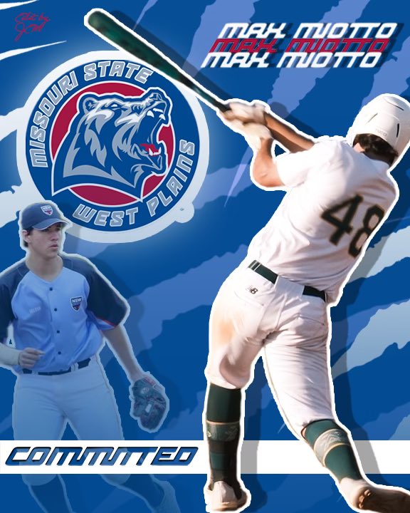 Excited to announce I have verbally committed to Missouri State University - West Plains for 2025 . Thanks to everyone who made it possible. 

Ready to be a part of the new Grizzly baseball program and community.
Let’s Go <a href="/MSUWPGrizzlyBB/">Missouri State-West Plains Grizzly Baseball</a>