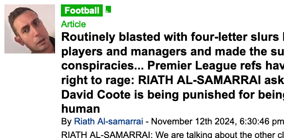 BlackQueenLara's tweet photo. #MyViewsMine #REFBALL OR #FOOTBALL?
A blog that BEAUTIFIES #DavidCotee (A referee violating #Football Laws) is an example of how the #EnglishEmpire rewards evil &amp; forces u 2 be its #servant. #Cotee's MATCH-FIXED, period (The same as Banks being thieves or Teachers being pedos) https://t.co/lxqiMbdoWt