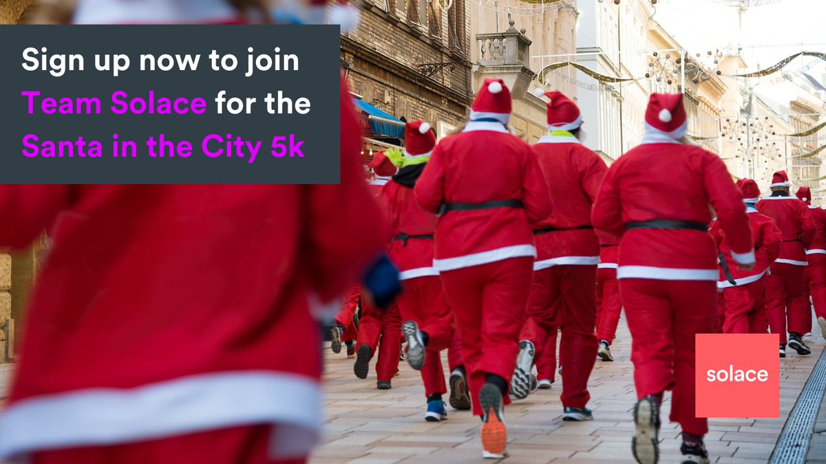 Join Team Solace this festive season by signing up to the London Santa in The City run. Join us on the 4th/5th Dec in your Santa suit to raise vital funds to support women &amp; families affected by abuse this Christmas.

Sign up: santainthecity.co.uk

#SantaRun #SantaInTheCity