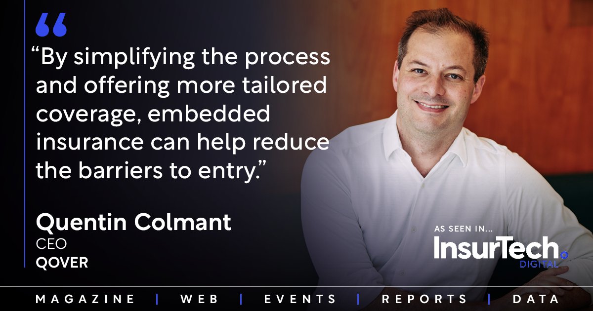 We recently sat down with Quentin Colmant, CEO of <a href="/Qover/">Qover</a>, who discussed his career, insurance's digital shift and striking a balance between leading teams and staying current with industry advances!

Find out what he had to say here: ow.ly/useb50U2209

#Interview #Insurance