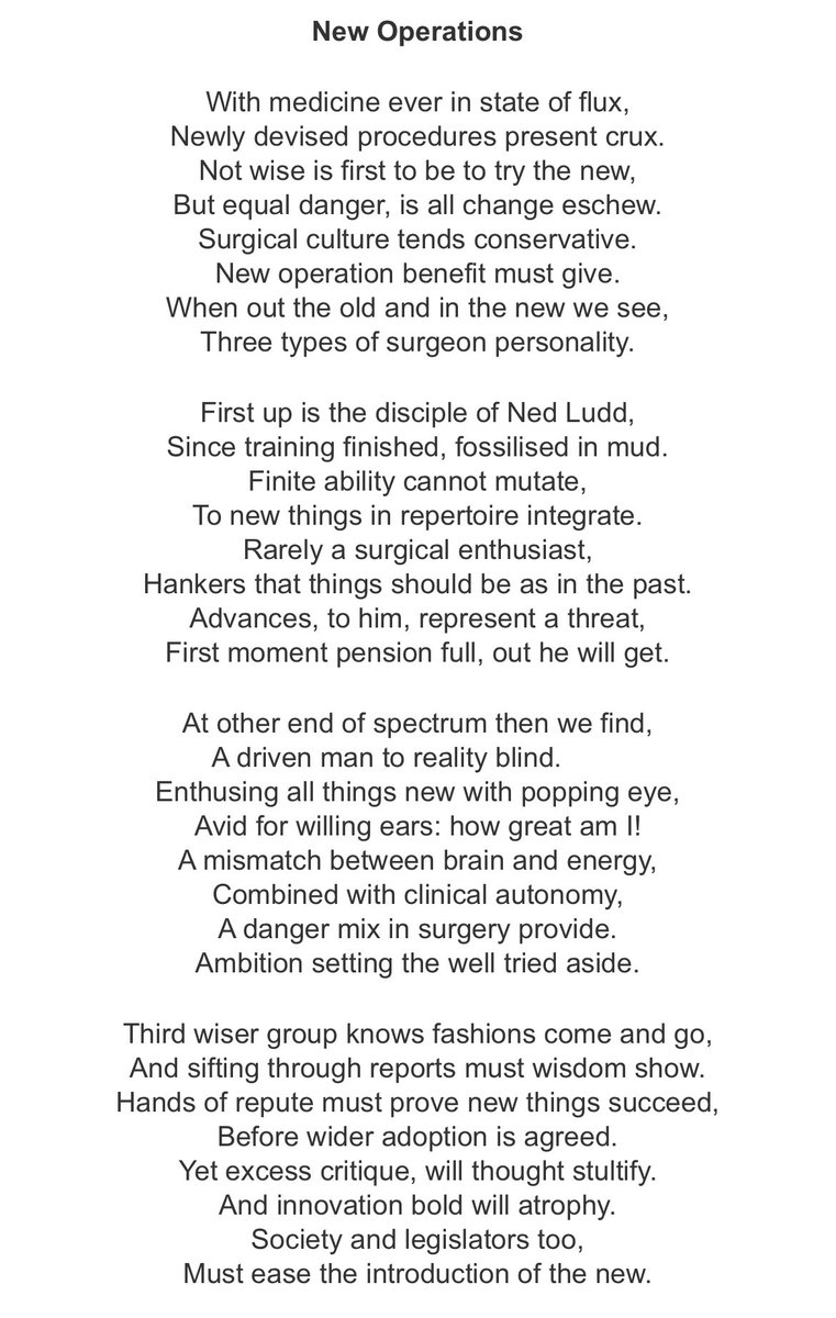 From <a href="/RCSI_Irl/">RCSI</a> bulletin this month- three poems from the late, great WOK (Prof Liam Kirwan <a href="/SurgeryDeptUCC/">UCC Department of Surgery</a>). Enjoy and maybe share back any writings (poetic or otherwise) in a similar vein…
