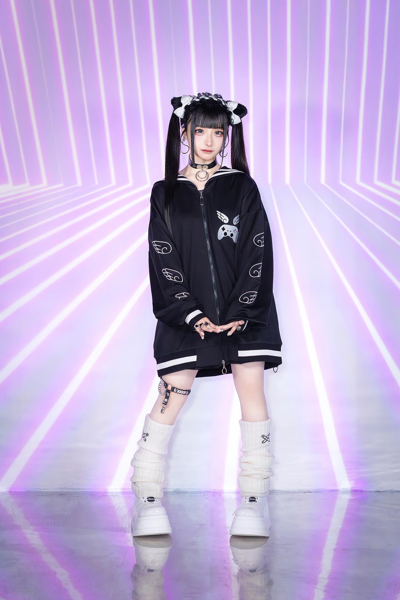 LISTEN FLAVOR (リッスン・フレーバー) 天界のベロア半袖ジャージ