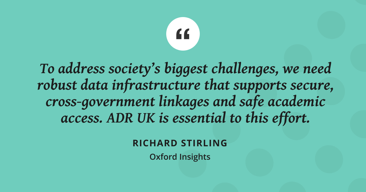 ADR UK (@adr_uk) on Twitter photo <a href="/oxfordinsights/">Oxford Insights</a> <a href="/ODIHQ/">Open Data Institute</a> <a href="/SafePodNetwork/">SafePod Network</a> <a href="/NGruen1/">Nicholas Gruen</a> <a href="/Rchards/">Richard Stirling</a>: “To address society’s biggest challenges, we need robust data infrastructure that supports secure, cross-government linkages and safe academic access. ADR UK is essential to this effort." <a href="/oxfordinsights/">Oxford Insights</a> <a href="/ODIHQ/">Open Data Institute</a> <a href="/SafePodNetwork/">SafePod Network</a> <a href="/NGruen1/">Nicholas Gruen</a> <a href="/Rchards/">Richard Stirling</a>: “To address society’s biggest challenges, we need robust data infrastructure that supports secure, cross-government linkages and safe academic access. ADR UK is essential to this effort."