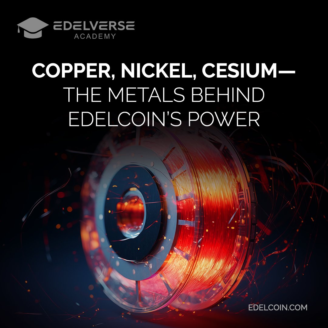 Copper, nickel, and cesium—these metals give Edelcoin stability and value. Backed by industrial demand, Edelcoin offers more than just a digital currency. Learn how: edelverse.org/en/articles/co…