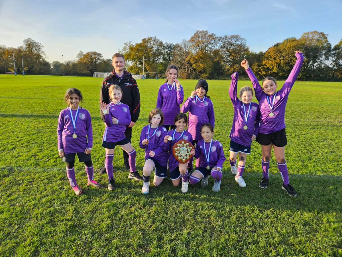 Well done to our girls football team. LBRUT Primary School girls football plate winners.⚽️🥇