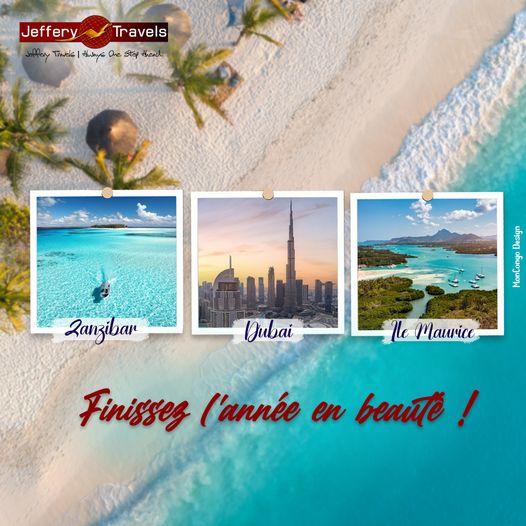 JefferyTravels's tweet photo. Finissez l'année en beauté avec un voyage inoubliable!

#jefferytravels #kinshasa #congo #rdc #congolaise #banacongo #rdcongo #congolais #congokinshasa #banakin #mwanamboka #drc #offre #voyage #vacances #zanzibar #dubai #ilemaurice https://t.co/xFuFfVk2qA