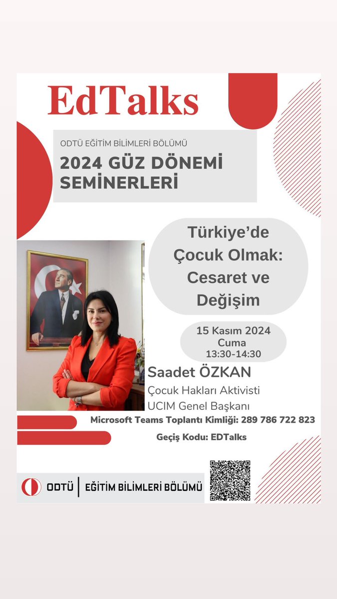 ODTÜ Eğitim Bilimleri Bölümü tweet media
