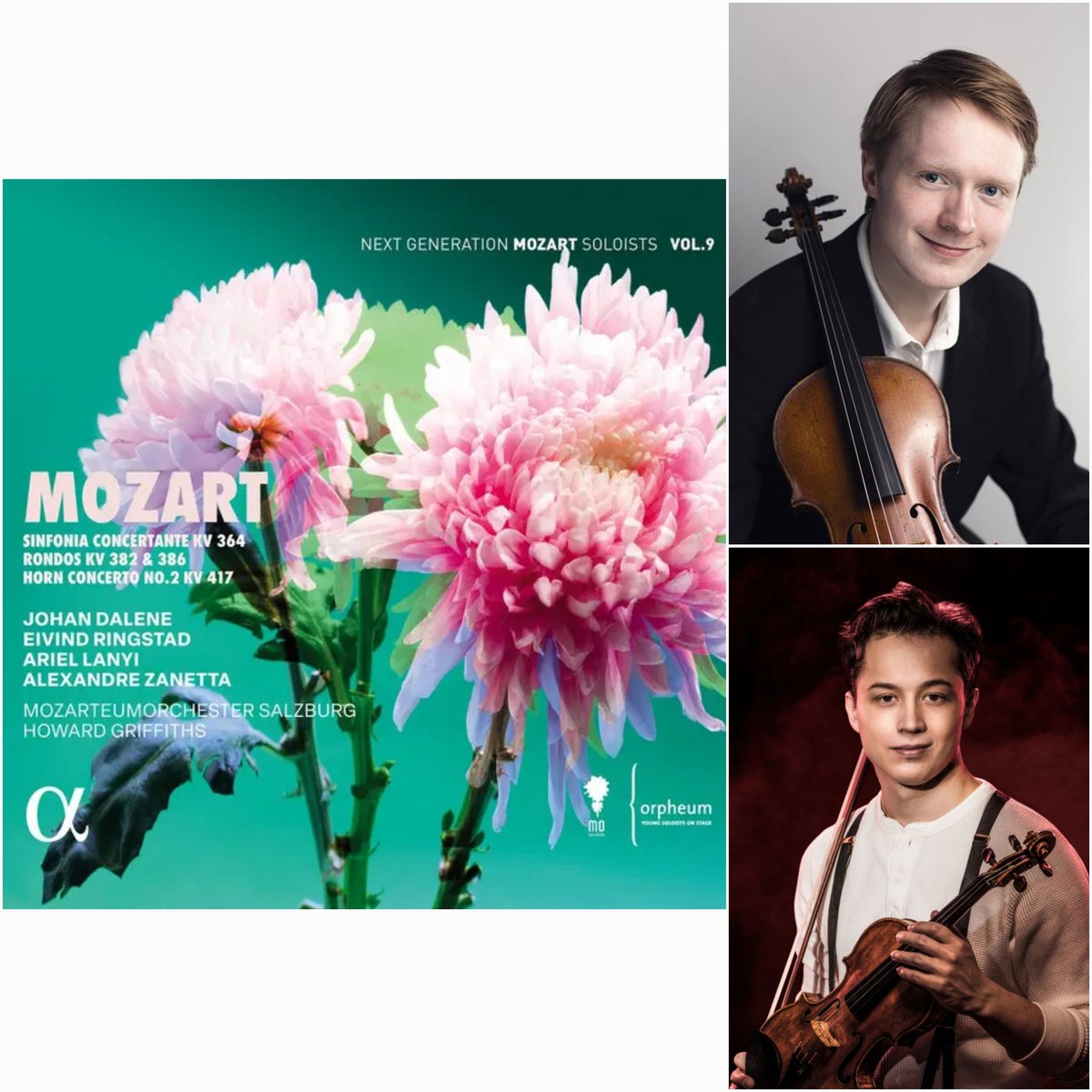 Thedi_DE's tweet photo. "Place aux jeunes"
Ce mercredi, honneur à la jeune génération avec #JohanDalene violoniste et #EivindRingstad altiste, deux solistes plébiscités !
Une belle collaboration à l'album #Mozart #FondationOrpheum
#AlphaClassics
🔊 En replay🎙📻
#LesCarnetsDeGautierCapuçon
#Saison6 https://t.co/ejPqhyVeDr