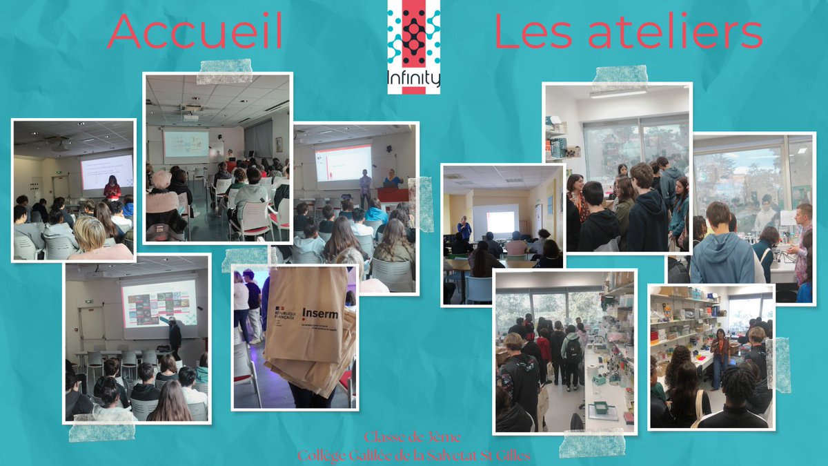 Infinity Toulouse (@infinitytls) on Twitter photo 🔬 Journée immersive au cœur de la recherche scientifique ! 🔬
Nous  sommes ravis d'avoir accueilli deux classes de 3ème du collège Galilée  de la Salvetat Saint Gilles, dans notre laboratoire INFINITy pour  une expérience unique ! 
Merci à toutes et à tous nos intervenants 🙏 🔬 Journée immersive au cœur de la recherche scientifique ! 🔬
Nous  sommes ravis d'avoir accueilli deux classes de 3ème du collège Galilée  de la Salvetat Saint Gilles, dans notre laboratoire INFINITy pour  une expérience unique ! 
Merci à toutes et à tous nos intervenants 🙏