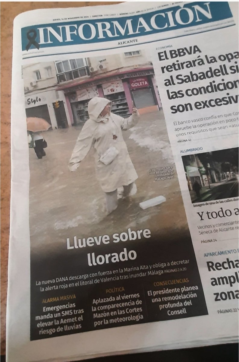 ANTONIO LLORÉNS (@antoniollorens) on Twitter photo Gran gran titular hoy en <a href="/informacion_es/">INFORMACION.es</a>
#lluevesobrellorado
<a href="/EVernacci/">Eric Vernacci</a> <a href="/gastrouni/">Gastrouni</a> <a href="/WCKitchen/">World Central Kitchen</a> <a href="/chefjoseandres/">Chef José Andrés 🕊️🥘🍳</a> <a href="/QuencodePepa/">Rest. Qüenco de Pepa y tienda "La Huerta de Pepa"</a> <a href="/PepaMuoz8/">Qüenco de Pepa</a> <a href="/pacolonso/">Paco Alonso 🍊👉🦋</a> <a href="/profesorFP/">Ricardo Fernández Guerra</a> <a href="/imiravet/">Iván Sánchez</a> Gran gran titular hoy en <a href="/informacion_es/">INFORMACION.es</a>
#lluevesobrellorado
<a href="/EVernacci/">Eric Vernacci</a> <a href="/gastrouni/">Gastrouni</a> <a href="/WCKitchen/">World Central Kitchen</a> <a href="/chefjoseandres/">Chef José Andrés 🕊️🥘🍳</a> <a href="/QuencodePepa/">Rest. Qüenco de Pepa y tienda "La Huerta de Pepa"</a> <a href="/PepaMuoz8/">Qüenco de Pepa</a> <a href="/pacolonso/">Paco Alonso 🍊👉🦋</a> <a href="/profesorFP/">Ricardo Fernández Guerra</a> <a href="/imiravet/">Iván Sánchez</a>