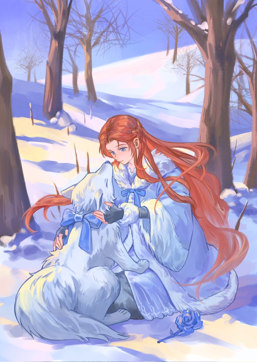 Sansa with Lady
Whisper of Winter
Commision to me
#SansaStark 
#ASOIAF