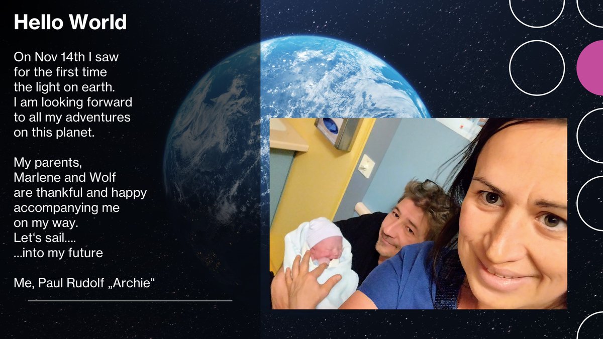 our president #WolfHolnthoner had visit from the stork 😎