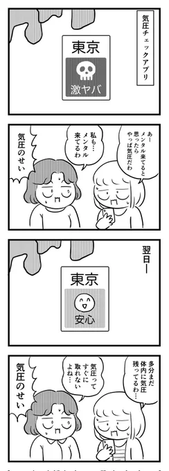 気圧
(四コマ漫画) 