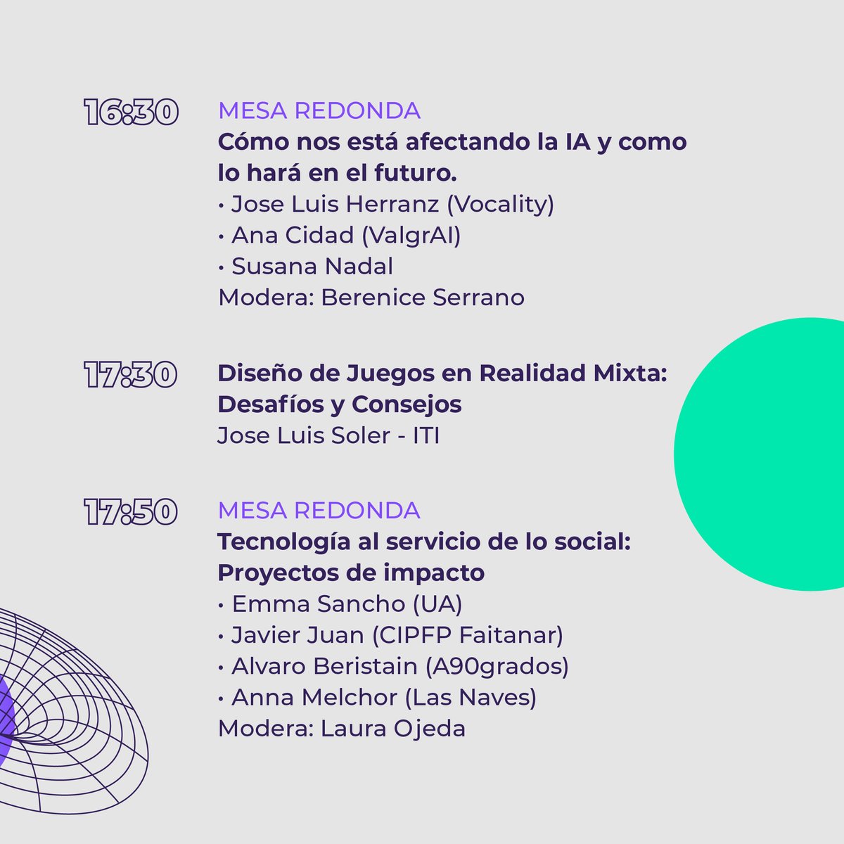 🌟 Aquí tienes el programa completo del #VRDayValencia el sábado 23 de noviembre 🌟

🗓️ 23 noviembre
⌚ De 10:30 a 19:00 h.
📍 Las Naves (C/ Juan Verdeguer, 16, Valencia)

Inscríbete en el enlace ➡️ eventbrite.com/e/entradas-vrd…