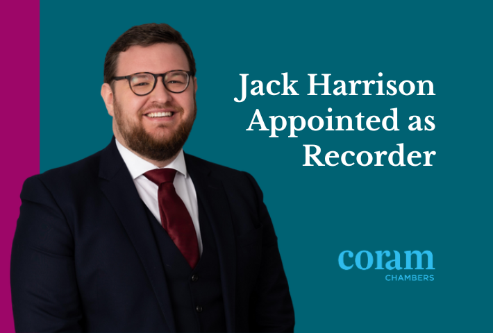 CoramFamilyLaw's tweet photo. We're pleased to announce that Jack Harrison, an esteemed Door Tenant with Coram Chambers, has been appointed as a Recorder. This prestigious appointment comes from King Charles III, based on recommendations.

#newjudge #judiciaryappointment #familylaw https://t.co/n6D0XK33nw