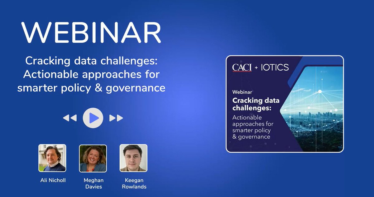 IOTICS (@iotics_news) on Twitter photo Missed our ‘Cracking Data Challenges’ webinar? No worries! Catch up on the insights shared by our experts on a federated approach to data sharing that enhances governance and transforms data practices. Watch the webinar: iotics.com/partnerpages/c…. #IOTICS <a href="/CACIIntl/">CACI International Inc</a> Missed our ‘Cracking Data Challenges’ webinar? No worries! Catch up on the insights shared by our experts on a federated approach to data sharing that enhances governance and transforms data practices. Watch the webinar: iotics.com/partnerpages/c…. #IOTICS <a href="/CACIIntl/">CACI International Inc</a>
