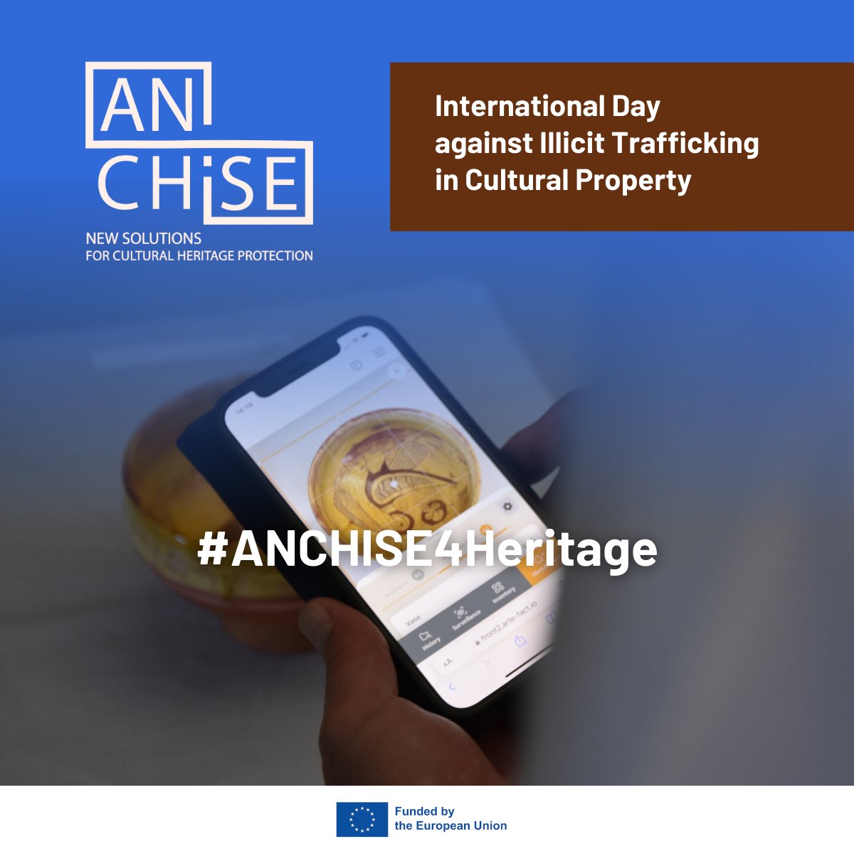 🔨🔬Tools are the answer
ANCHISE develops a toolkit of tech solutions to fight the trafficking of cultural goods - find out about the tools here, simply explained: anchise.eu/_files/ugd/694…

Participate today to the #ANCHISE4Heritage campaign and follow @Anchiseproject!