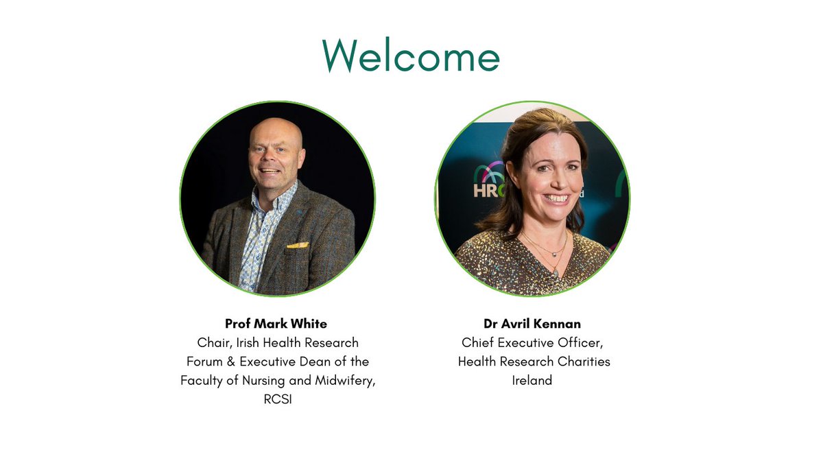 Health Research Charities Ireland - HRCI (@hrcireland) on Twitter photo Prof Mark White and Dr <a href="/AvrilKennan/">Avril Kennan 🌍</a> opening the Irish Health Research Forum this morning "This event is part of our proactive approach to ensure that trust in health research is warranted and continually strengthened" Prof Mark White and Dr <a href="/AvrilKennan/">Avril Kennan 🌍</a> opening the Irish Health Research Forum this morning "This event is part of our proactive approach to ensure that trust in health research is warranted and continually strengthened"