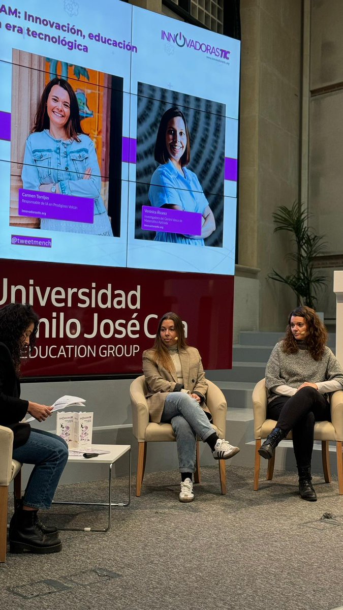Innovadoras TIC (@innovadorastic) on Twitter photo 🗣️“Hay un problema de referentes; no está calando el mensaje. Falta un entorno global en la vida real y también en la ficción; nos faltan heroínas informáticas en las películas.”
Comenta Carmen Torrijos (<a href="/tweetmench/">Carmen Torrijos</a>) en la presentación de #InnovadorasTIC. 🗣️“Hay un problema de referentes; no está calando el mensaje. Falta un entorno global en la vida real y también en la ficción; nos faltan heroínas informáticas en las películas.”
Comenta Carmen Torrijos (<a href="/tweetmench/">Carmen Torrijos</a>) en la presentación de #InnovadorasTIC.