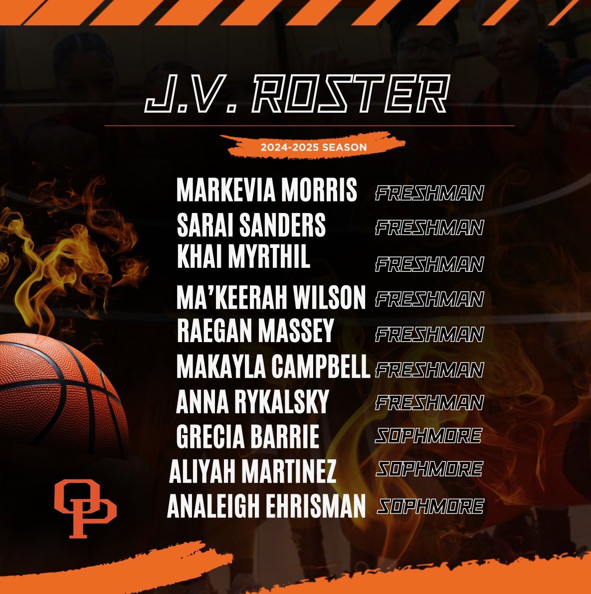 Congratulations to all the student-athletes who made our JV team. Future is bright at Orange Park. #ladyraiders