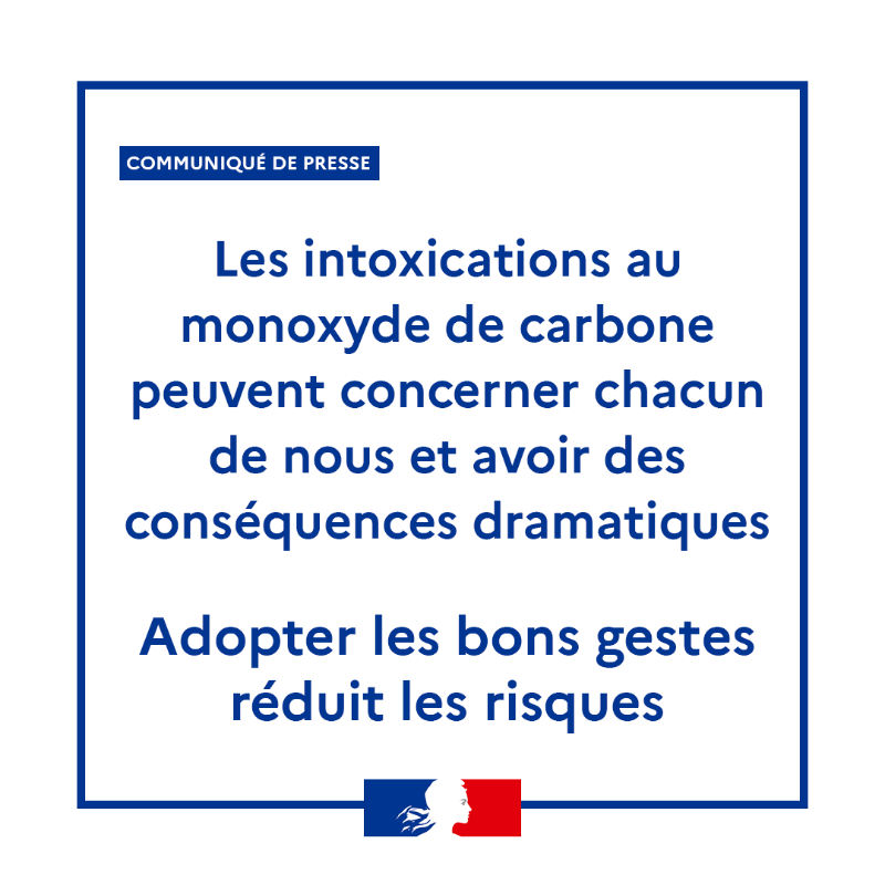 Sante_Gouv's tweet photo. #Communiqué 🗞️| Les intoxications au #monoxyde de carbone peuvent concerner chacun de nous et avoir des conséquences dramatiques. Adopter les bons gestes réduit les risques ⤵️