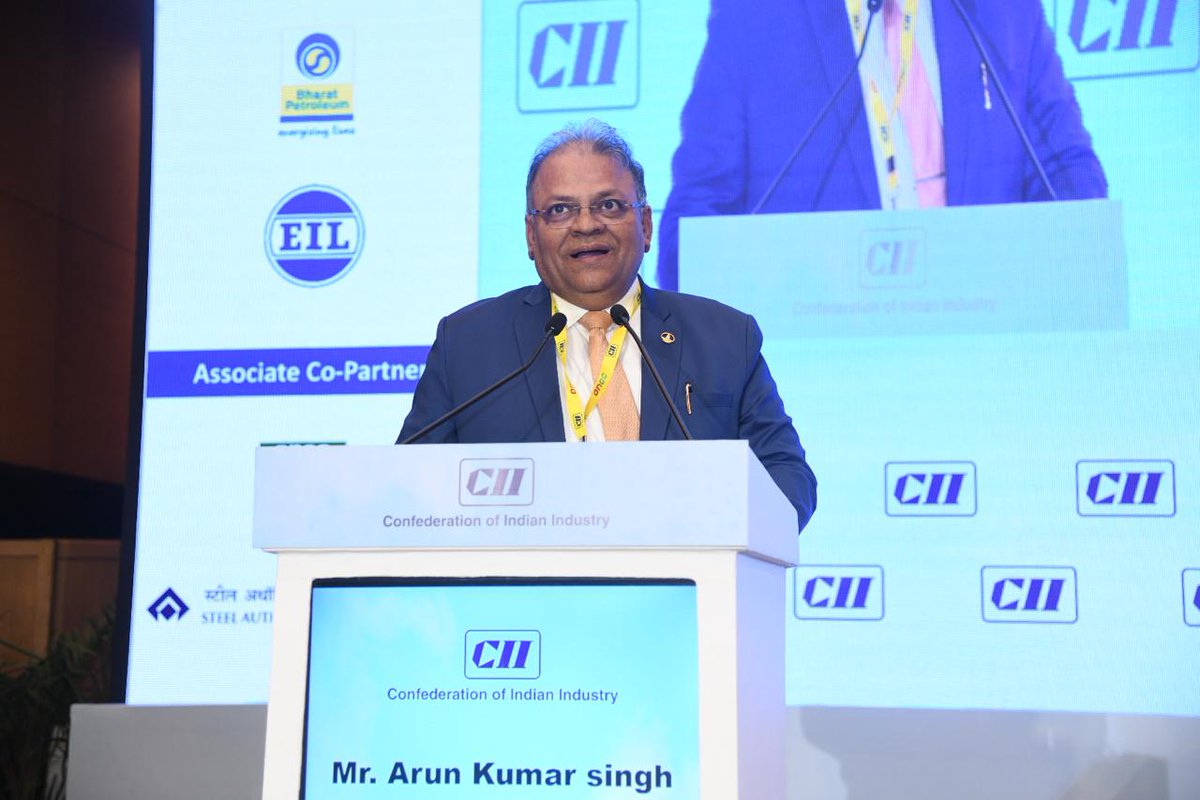 FollowCII's tweet photo. Achieving #ViksitBharat2047 calls for robust collaboration between the public and private sectors to foster cross-learning and drive unified progress. By prioritizing skill development and integrating #AI within #PSEs, we can, in turn, accelerate innovation and boost competitiveness. Most importantly, embracing mediation as a key tool for resolving disputes will strengthen partnerships and resilience. - Arun Kumar Singh, Chairman, CII PSE Council and Chairman and CEO, @ONGC_, at #CIIPSESummit2024 @CII4MfgIndia