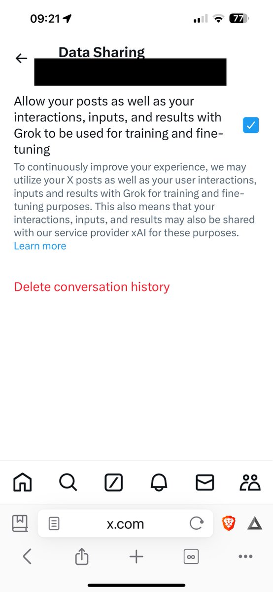 Privacy Matters (@privacymatters) on Twitter photo 1/ If you're in the UK you may wish to visit settings>Privacy and Safety>Grok & untick the pre-ticked box.
Remember X removed this setting for EU users following legal action by <a href="/DPCIreland/">Data Protection Commission Ireland</a> dataprotection.ie/en/news-media/…
But let's reflect on new ToS & Privacy
x.com/PrivacyMatters… 1/ If you're in the UK you may wish to visit settings>Privacy and Safety>Grok & untick the pre-ticked box.
Remember X removed this setting for EU users following legal action by <a href="/DPCIreland/">Data Protection Commission Ireland</a> dataprotection.ie/en/news-media/…
But let's reflect on new ToS & Privacy
x.com/PrivacyMatters…
