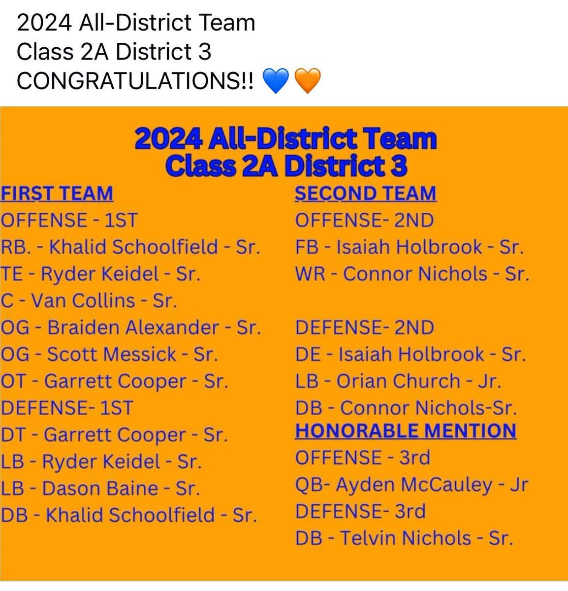 Delmar football (@delmar_football) on Twitter photo 