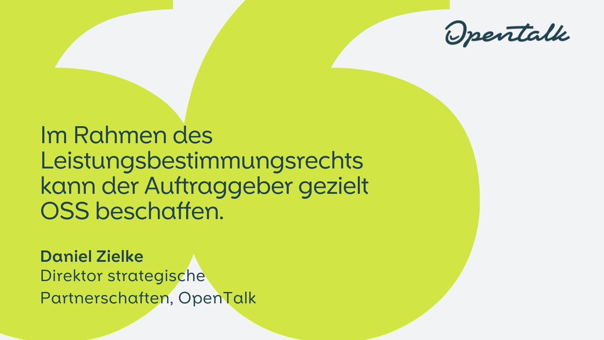 Wie können Vergabeverfahren für Open-Source-Software rechtssicher gestaltet werden?

Lesen Sie den Beitrag hier: opentalk.eu/de/news/5-frag… 

#Vergabeverfahren #OpenSource #Rechtssicherheit #ITBeschaffung #DigitaleTransformation #OpenTalk