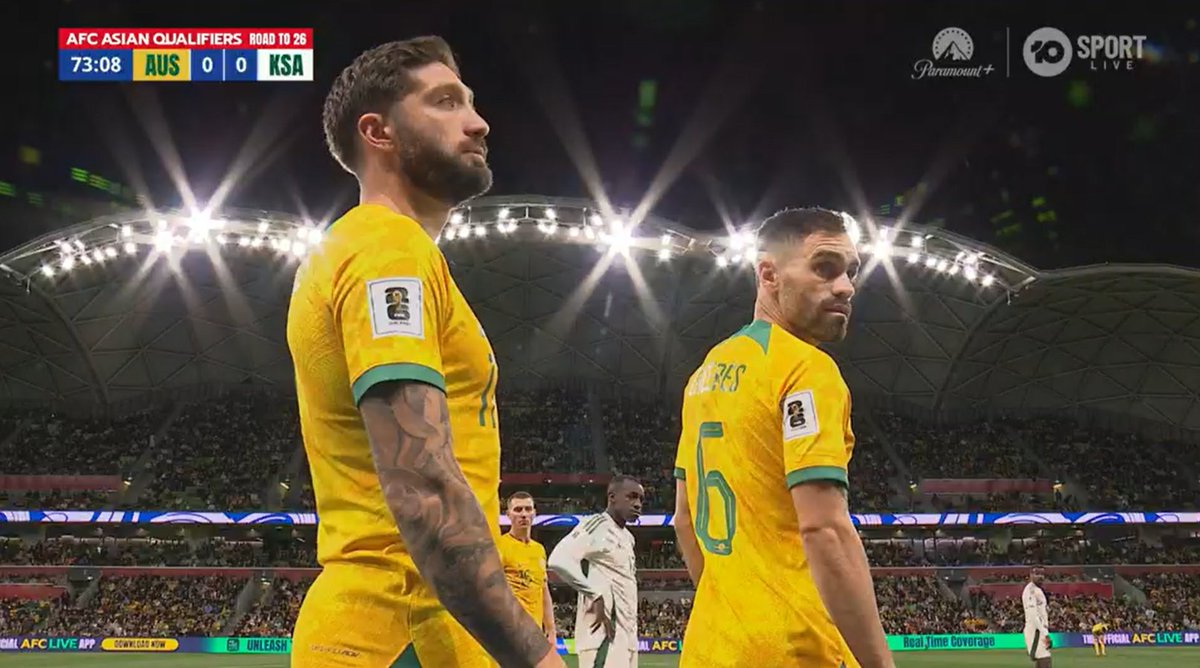 someone's stitched Cáceres up here - check out the positioning of that WCQ patch on the sleeve of his debut jersey #AUSvKSA