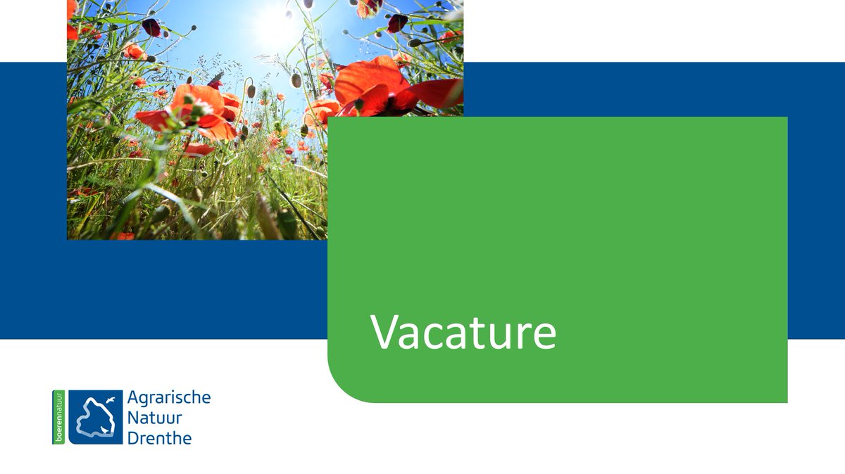 Vacature: coördinator Agrarisch Natuurbeheer en projecten. Wil jij met Drentse grondeigenaren de agrarische natuur in stand houden en spreekt projectmanagement, samenwerken, coördineren en verbinden je aan? Check agrarischenatuurdrenthe.nl! #vacature #ANLb <a href="/BoerenNatuurNL/">BoerenNatuur</a>