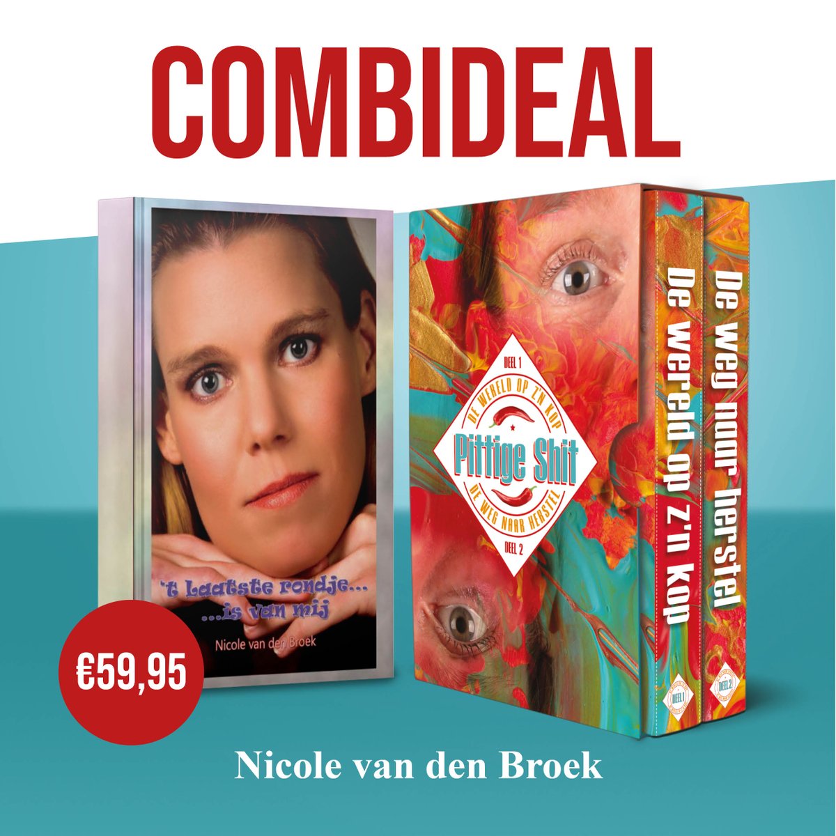 NicoleBroek1's tweet photo. Ben je nog op zoek naar een origineel cadeau? Weet je nog niet wat je met Sinterklaas of Kerstmis wilt geven? Denk dan eens aan de luxe giftbox 'Pittige Shit'?
Momenteel een combideal aanbieding van maar liefst 3 boeken voor 59,95! #Nifosa #PittigeShit
https://t.co/xDXk1pKI0l https://t.co/qKDuJErg2X