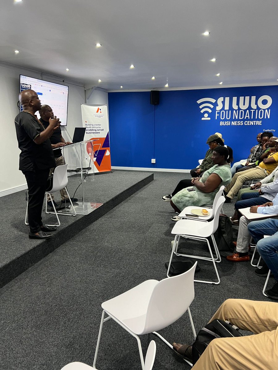 SiluloUluthoF's tweet image. Our last speaker today is Simpiwe Malotana from Tando Business Solutions, diving into the power of databases and how they can accelerate business growth and development!.

#SiluloFoundation #AEDF #EmpowerDunoon #TownshipEmpowerment #BusinessGrowth #EntrepreneurSupport