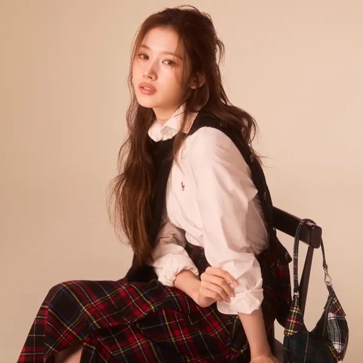 TWICEのSANAさんご着用 POLO RALPH LAUREN/ラップ スカート Pop Core on X: