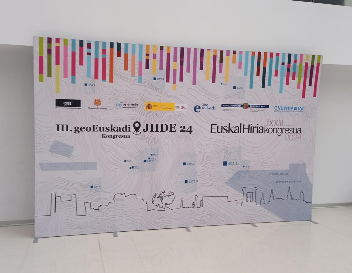 Partipando en el III #geoEuskadi Kongresua &amp; XV #JIIDE 2024 🌐

"El valor del dato geoespacial"

<a href="/IDEESpain/">IDE España</a>