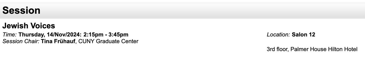 For all those in Chicago for AMS, stop by Salon 12 at 2:15 local time for the panel Jewish Voices, chaired by RILM's Executive Director, Tina Frühauf. See you there! #AMS2024 #music #conference #musicology