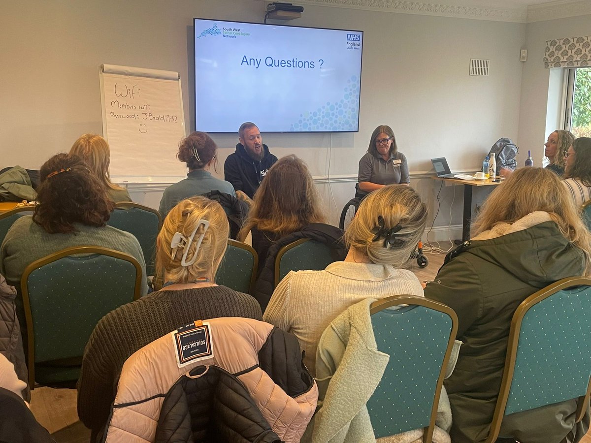 NHS South-West Spinal Cord Injury Network (@swspinalcordinj) on Twitter photo Many thanks to Gareth Jones <a href="/spinalinjuries/">Spinal Injuries Association</a> and Suzanne MacLeod <a href="/backuptrust/">Back Up</a> for supporting our recent Peninsula SCI Study Day in Tiverton.
It was great to share SCI knowledge with colleagues across the region and promote the SW SCI Network. <a href="/sophie_callis/">Dr Sophie Callis (she/her)</a> @NeuroRehabOT Many thanks to Gareth Jones <a href="/spinalinjuries/">Spinal Injuries Association</a> and Suzanne MacLeod <a href="/backuptrust/">Back Up</a> for supporting our recent Peninsula SCI Study Day in Tiverton.
It was great to share SCI knowledge with colleagues across the region and promote the SW SCI Network. <a href="/sophie_callis/">Dr Sophie Callis (she/her)</a> @NeuroRehabOT