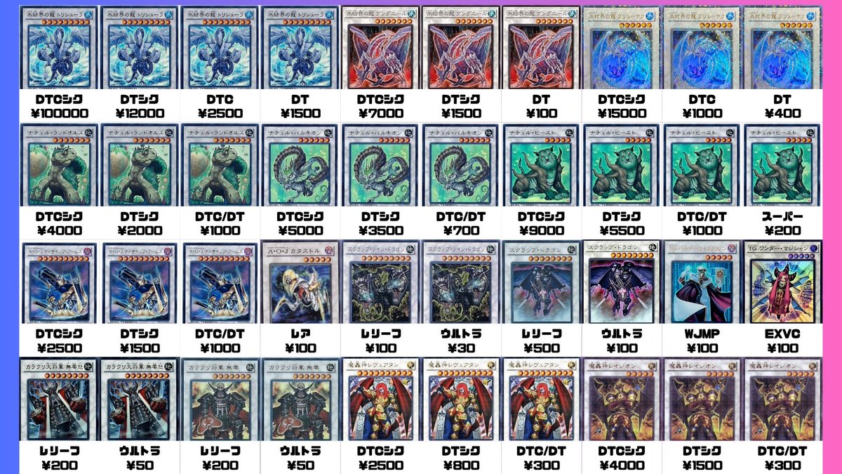 遊戯王 ゲートボールシンクロモンスター買取表更新いたしました