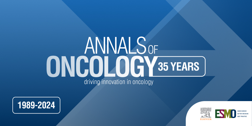 ESMO - Eur. Oncology (@myesmo) on Twitter photo 📖 ESMO invites you to mark <a href="/Annals_Oncology/">Annals of Oncology</a> ’s 35th Anniversary by exploring significant milestones with the Milestones Monday series, the #DYK post series, exclusive interviews with Editors-in-Chief, and the 2023 most-cited papers of #AnnalsofOncology
🔗 ow.ly/8rwR50U6a4t 📖 ESMO invites you to mark <a href="/Annals_Oncology/">Annals of Oncology</a> ’s 35th Anniversary by exploring significant milestones with the Milestones Monday series, the #DYK post series, exclusive interviews with Editors-in-Chief, and the 2023 most-cited papers of #AnnalsofOncology
🔗 ow.ly/8rwR50U6a4t