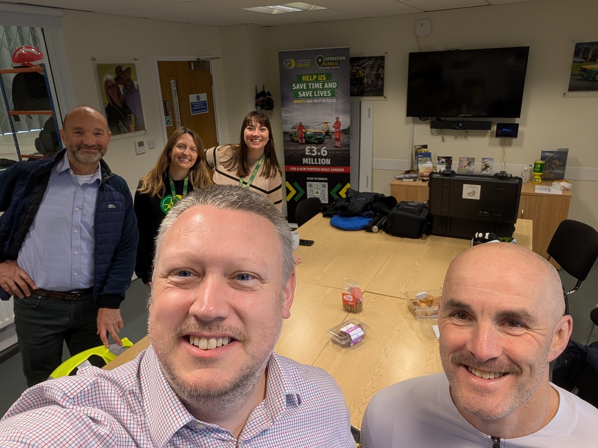 We had a great meeting with <a href="/HIOWAA/">Hants & IOW Air Amb</a> at the airbase this morning. Stay tuned for some big news coming in the new year