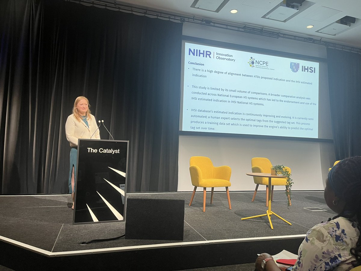 Our Senior Assessor Caitriona presented on a comparison between estimated indication by a natural language processing AI and those proposed by heath technology developers. This research reflects the NCPE’s collaboration with the International Horizon Scanning Initiative #FFHSC24