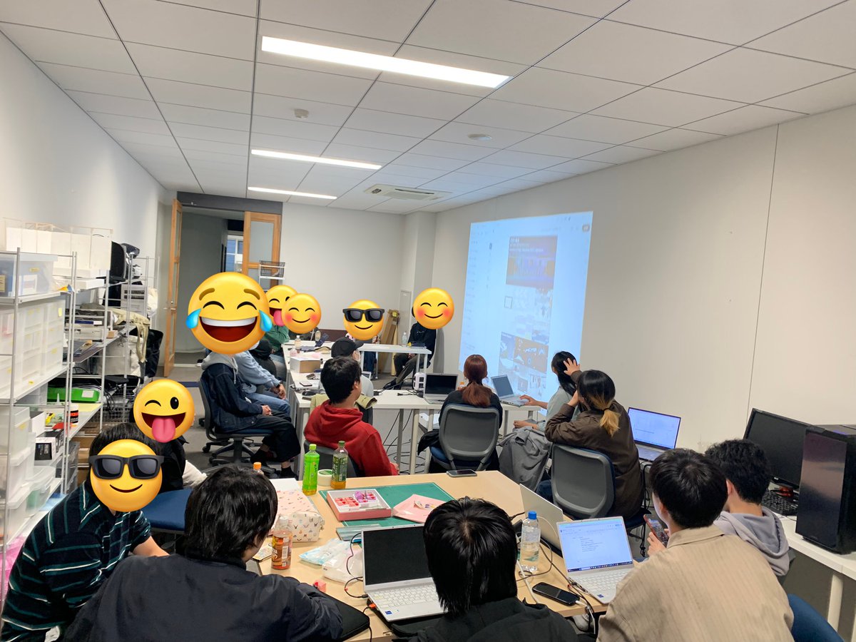 今更ですが、北本研究室の4回生と3回生合同で反省会しました😊
今回良かった点、悪かった点を研究室内で共有しました。
今回の経験を糧にして3回生には活動してほしいと思いました(一四回生より)😇
＃幾徳祭 ＃神奈川工科大学